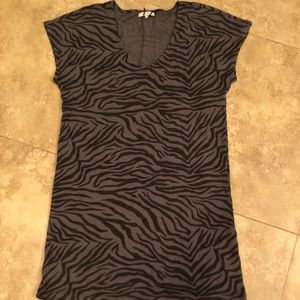 Z supply zebra t shirt dress - new!